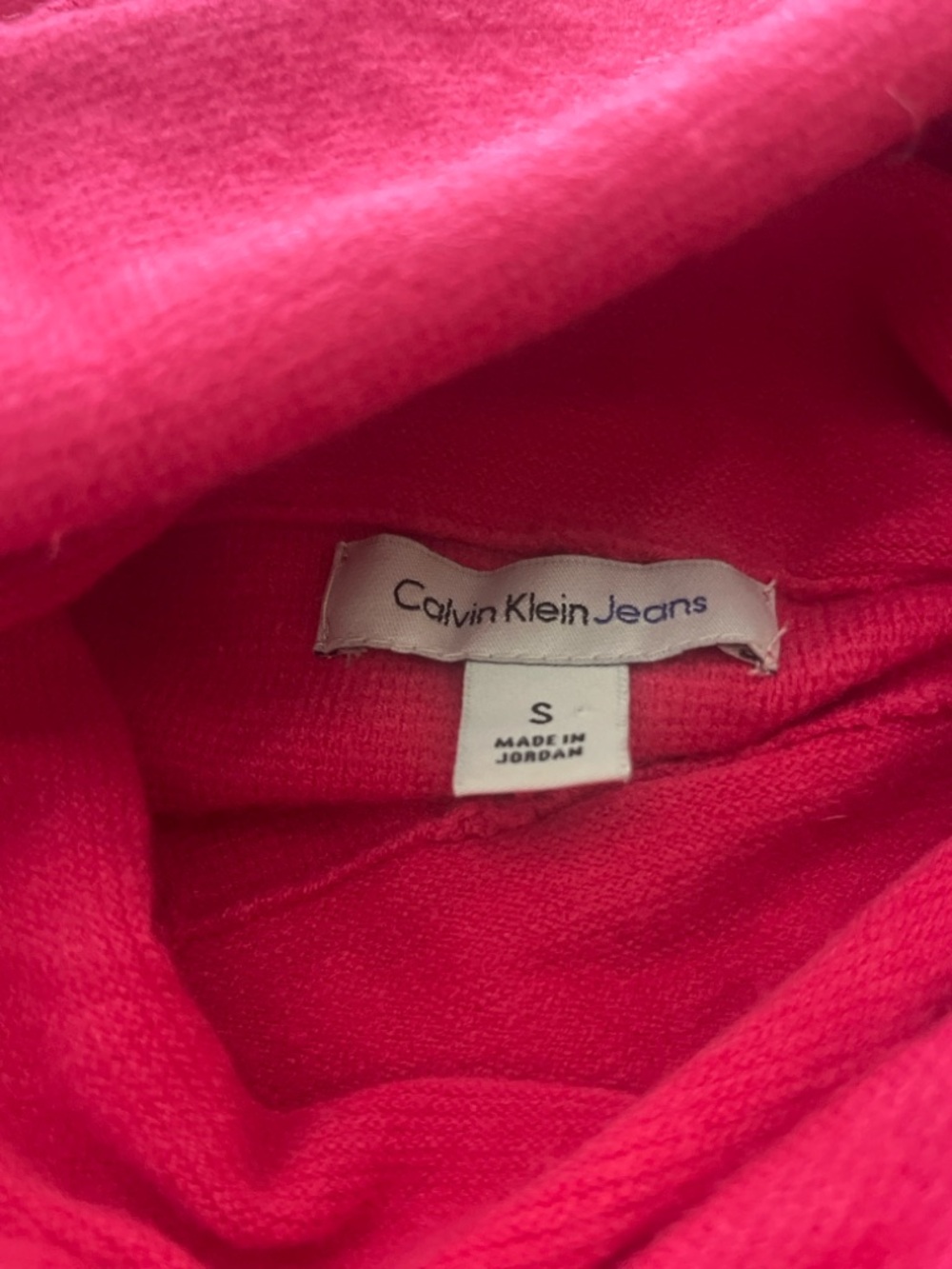 Calvin Klein Jeans Raspberry Cowl Neck Sweater - Picture 2 of 2